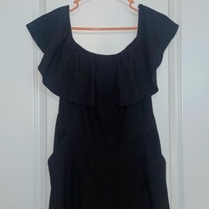 Banana Republic Black Sleeveless Wide Leg Jumpsuit. Size 2.